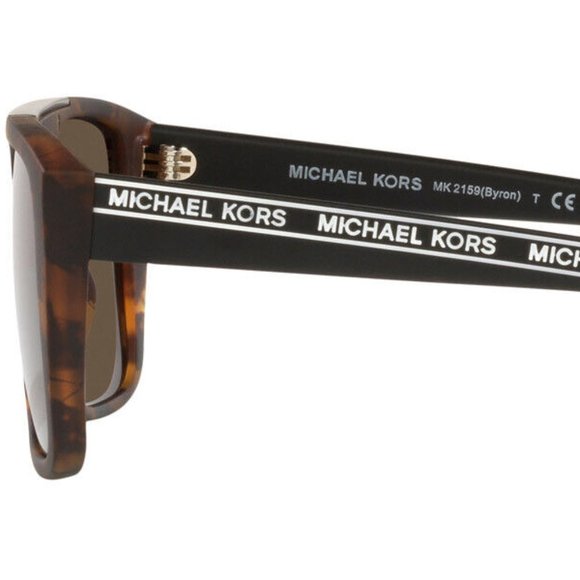 MICHAEL KORS MK2159 BYRON 300673 Matte Dark Tort/DkBrown Solid 55mm - Picture 6 of 7